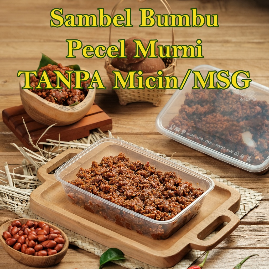 

Sambal Sambel Pecel Murni Asli TANPA MICIN/MSG 500 gr