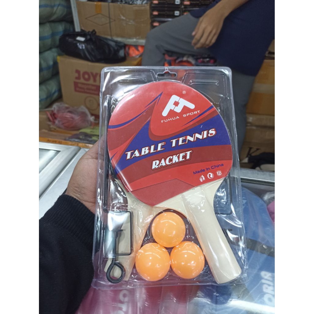 Bet Tennis Meja Lengkap 2 Bet + Tiang + Net