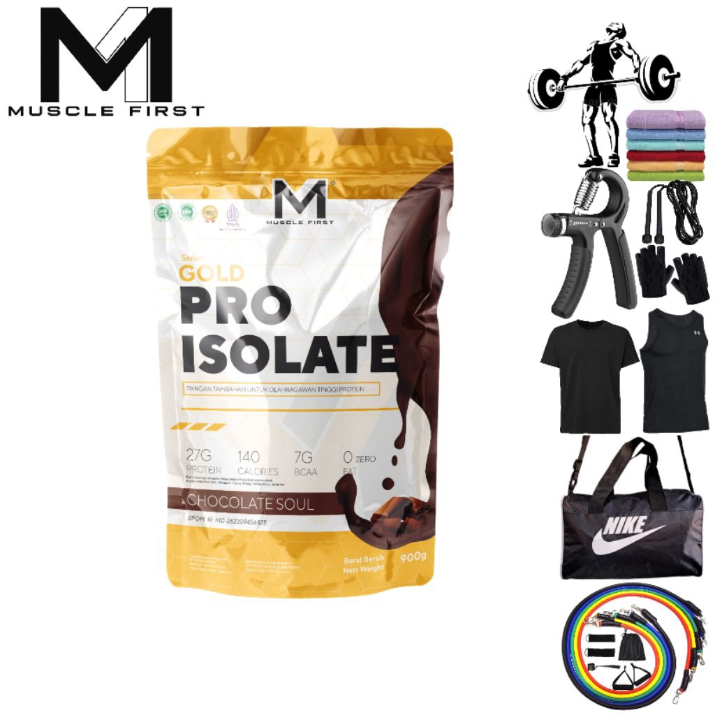 MuscleFirst - Pro Isolate 2lbs 900gram Whey Protein Isolate Untuk Cutting / Diet
