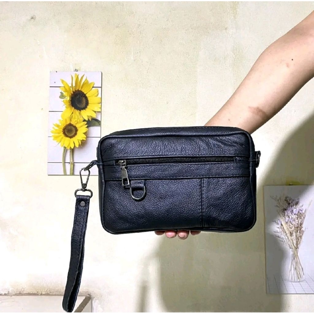 Tas Handbag Kulit Asli Pria Original