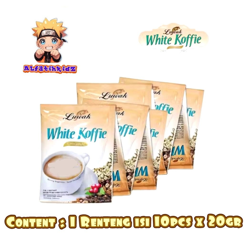 

Luwak White Koffie Original isi 10pcs × 20gr | 1 Renteng