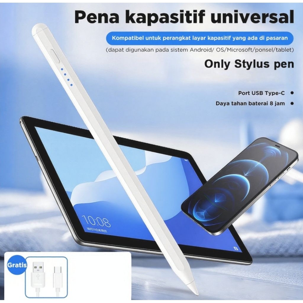 stylus pen universal / pensil untuk semua tablet/ iPad/ handphone