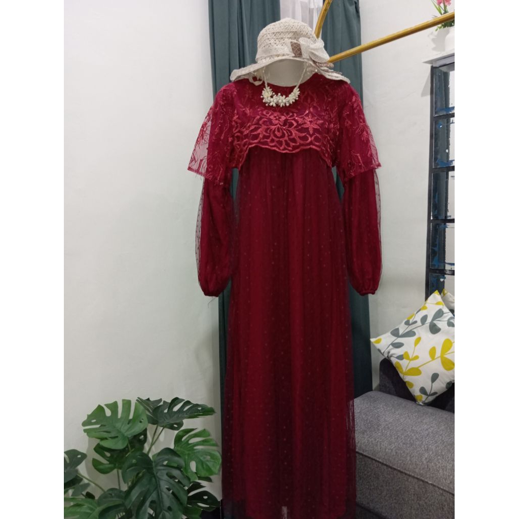 GAMIS BRUKAT TILE MEWAH KONDANGAN