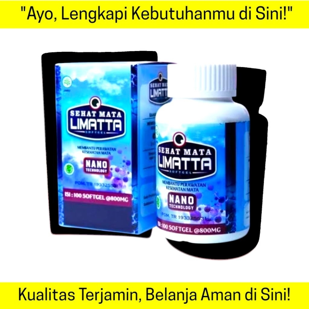 Walatra Sehat Mata Limatta Softgel - Teknologi Nano untuk Kesehatan Mata Optimal | 30 Softgel BPOM