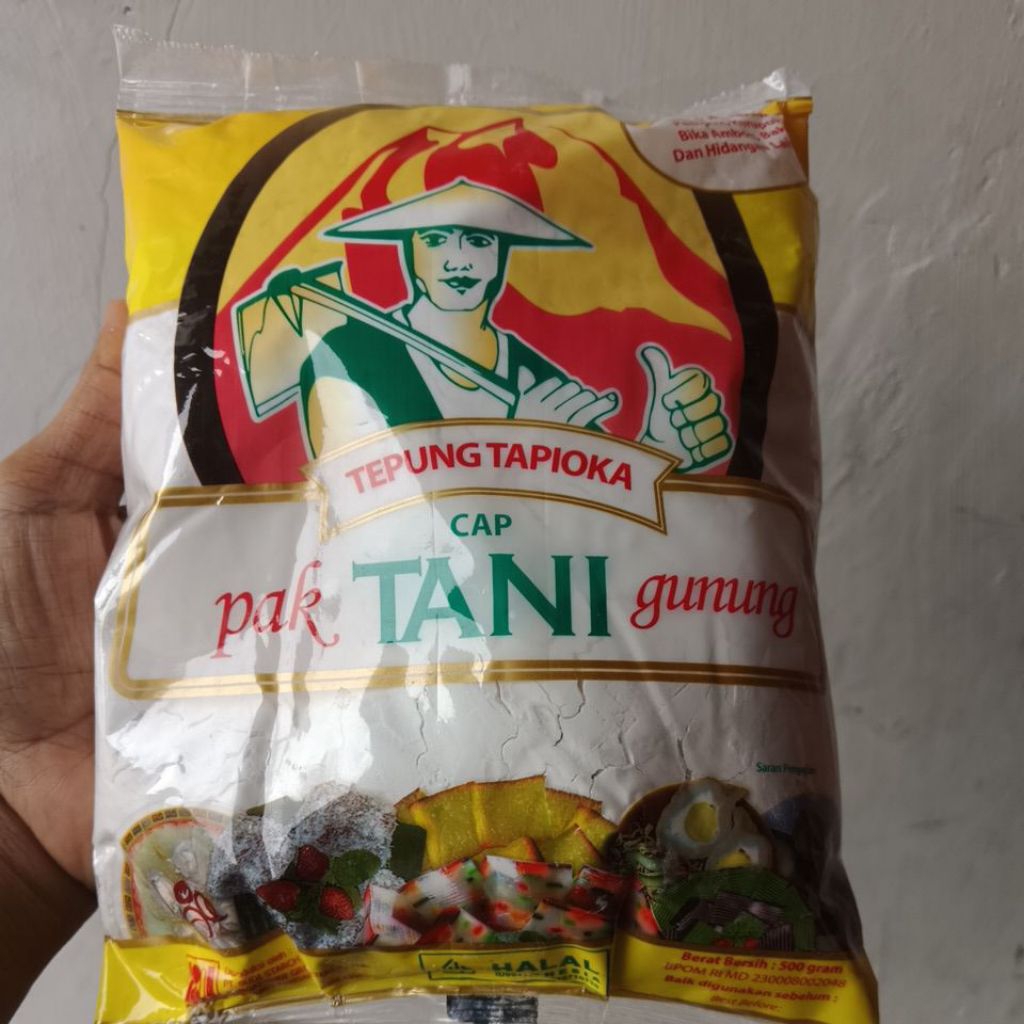 

TEPUNG SAGU TAPIOKA CAP PAK TANI GUNUNG 500 GRAM