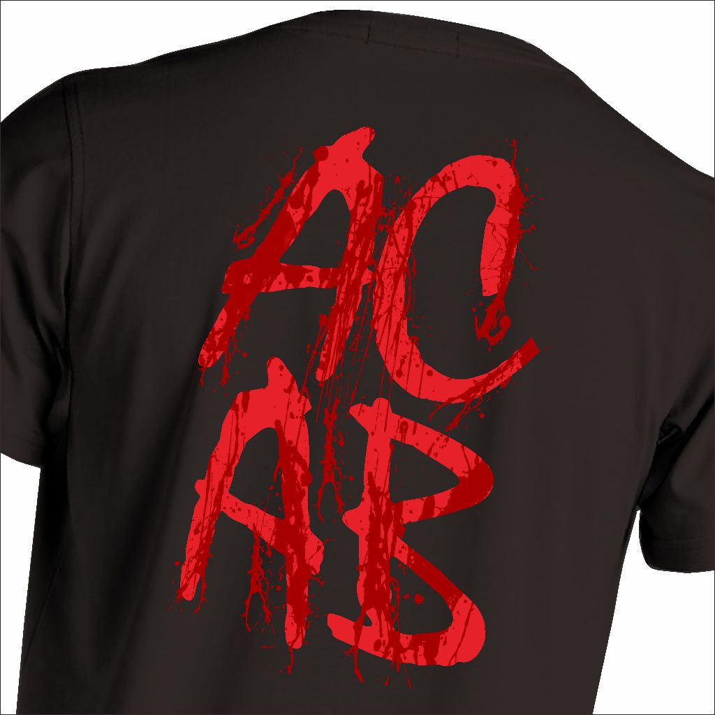Kaos Pria ACAB / Baju ACAB / Kaos Katun Pria / Kaos Cotton Combed 30s