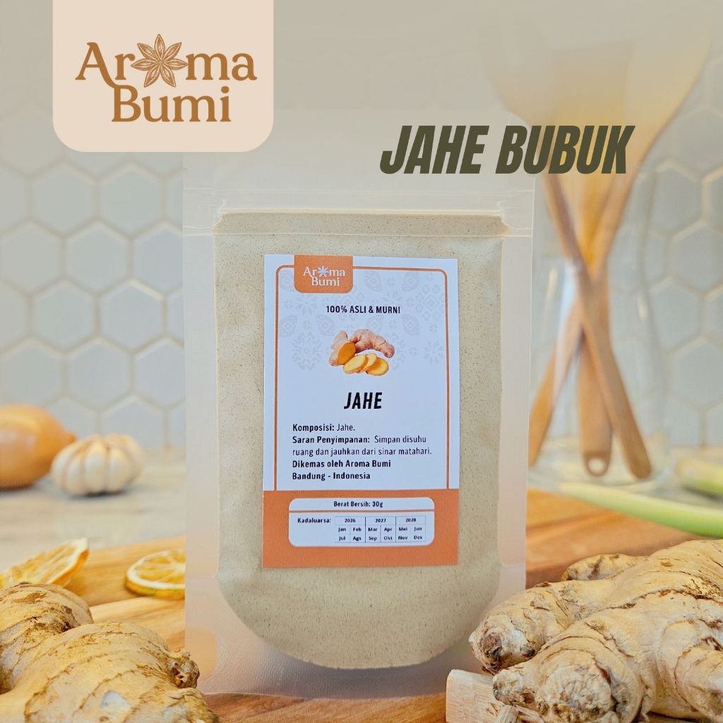 

Aroma Bumi - Jahe Bubuk Ginger Powder Rempah Premium Murah