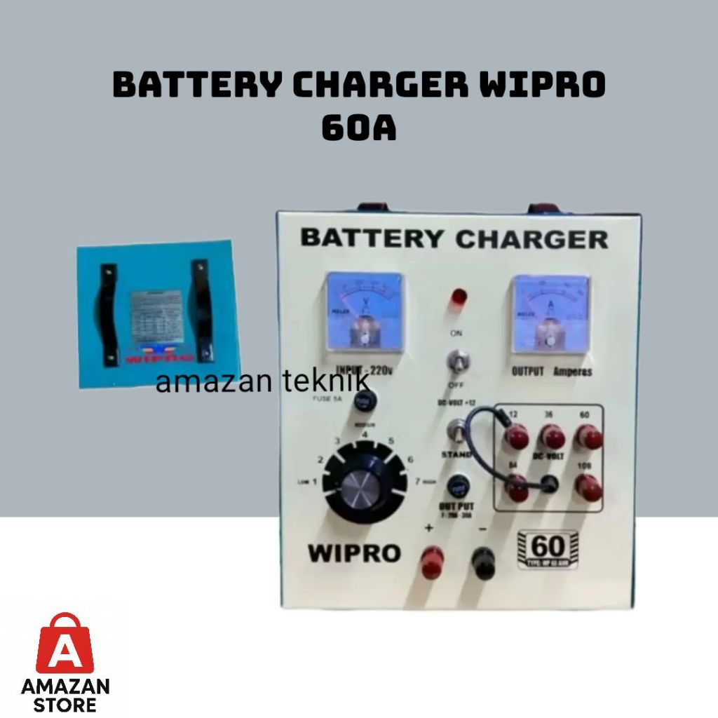 Battery Charger Wipro WP 60 AHR / Charger Aki Wipro 60A