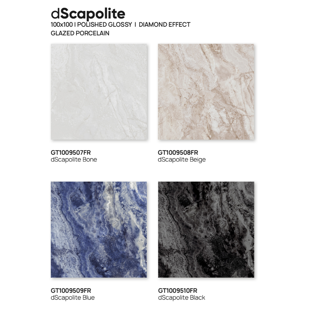 ROMAN GRANIT GRANDE 100x100 POLISHED GLOSSY dScapolite