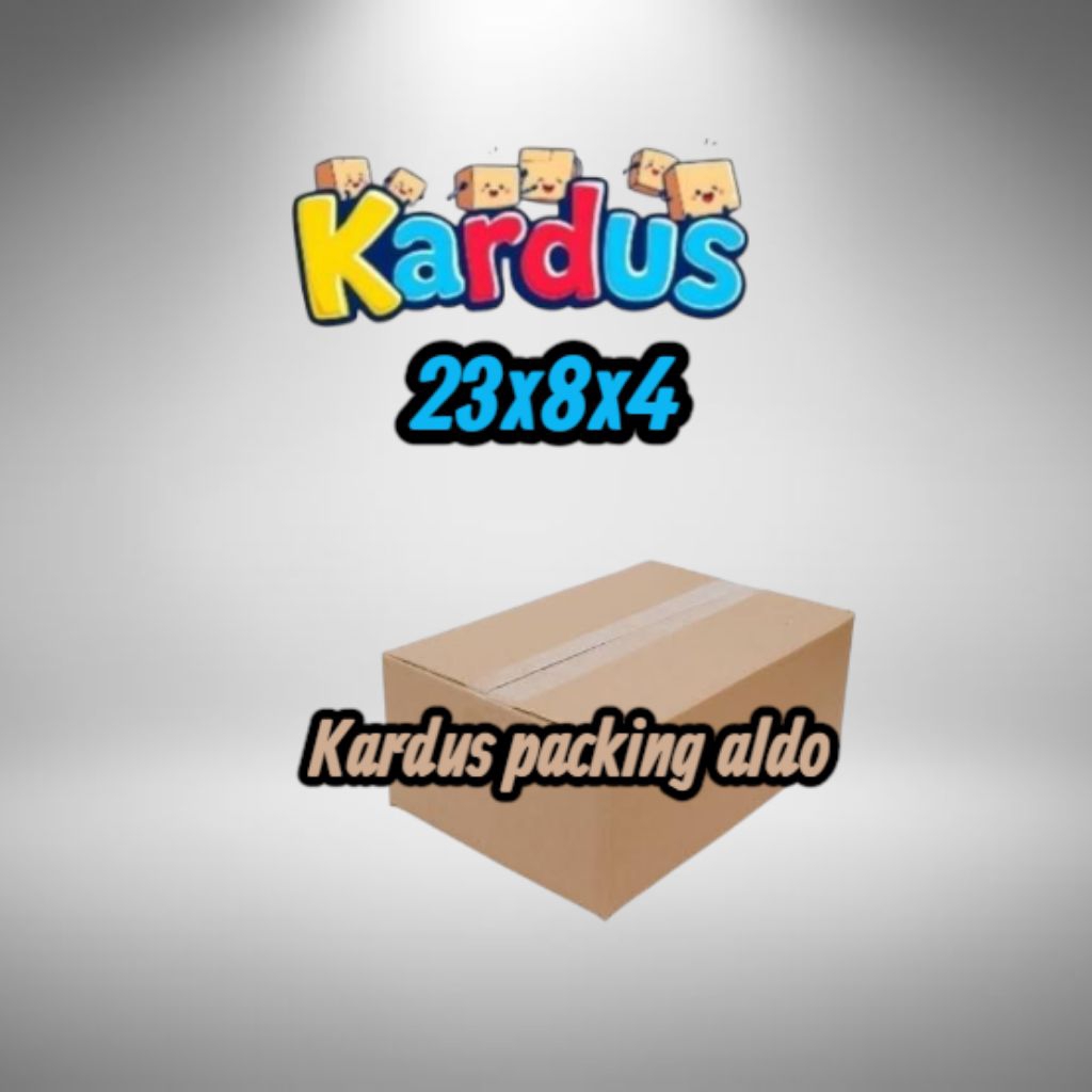 

kardus box packing 23x8x4