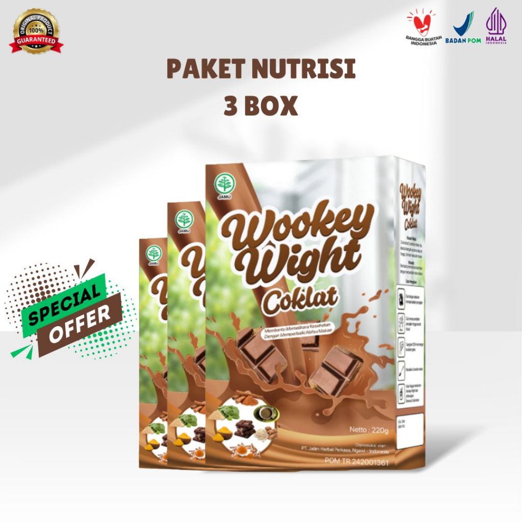 

Paket Nutrisi [3 BOX] Penambah Berat dan Nafsu Makan 220 gr