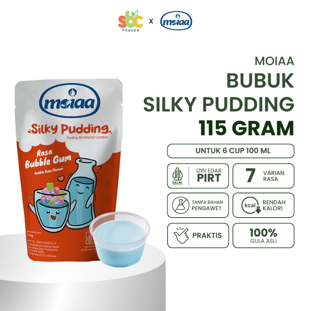 

MOIAA - Silky Pudding 115 gram/ Bubuk Puding/ Cemilan Praktis/ Powder Pudding Dessert