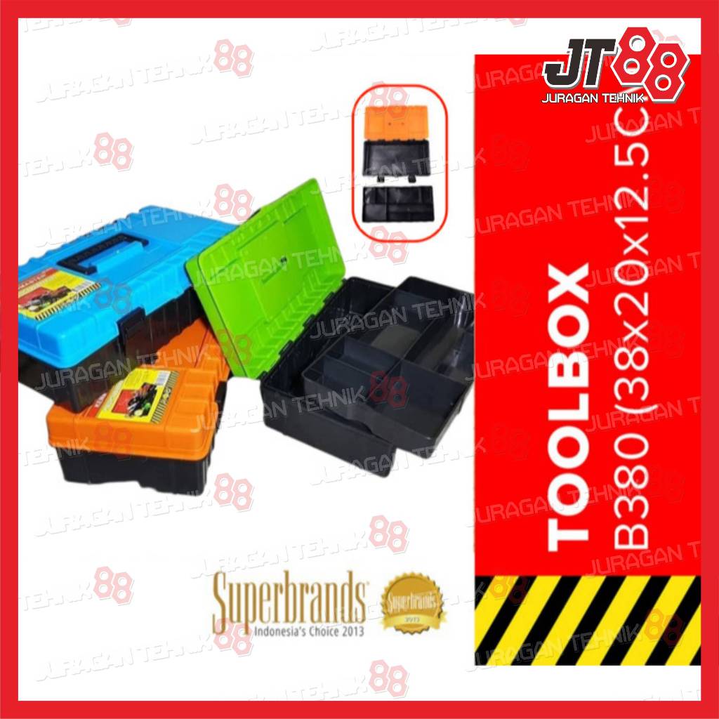 Tool Box Kenmaster 15 inch B380 Tool Box Kotak Perkakas Wadah Perkakas Tool Box Tempat Kunci