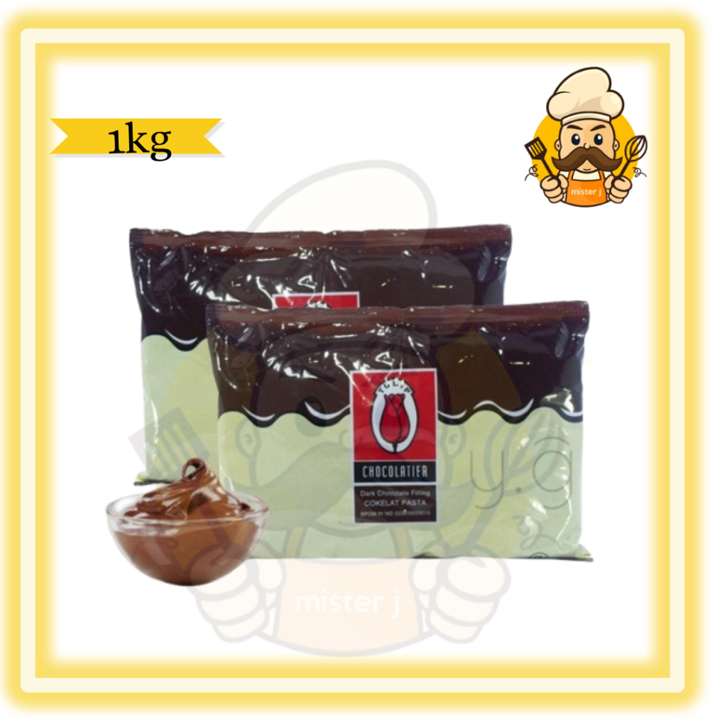 

Tulip Choco Filling 1kg | Kemasan Asli 1kg | Tulip Selai Coklat BEST SELLER