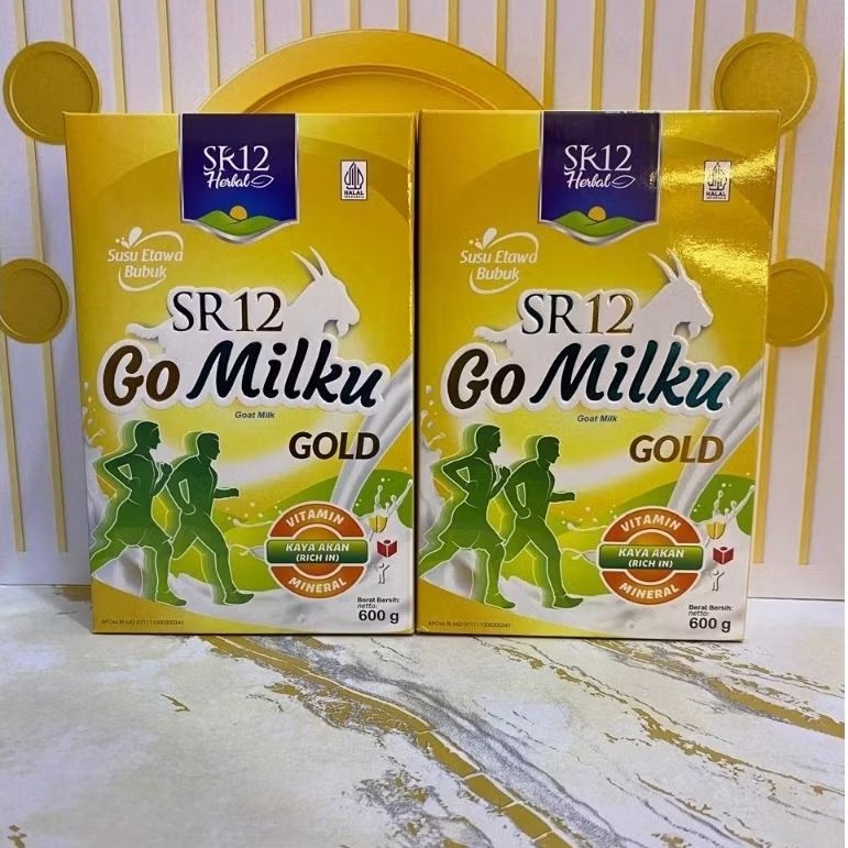 

SR12 GO MILKU Gold 600gt susu kambing etawa halal