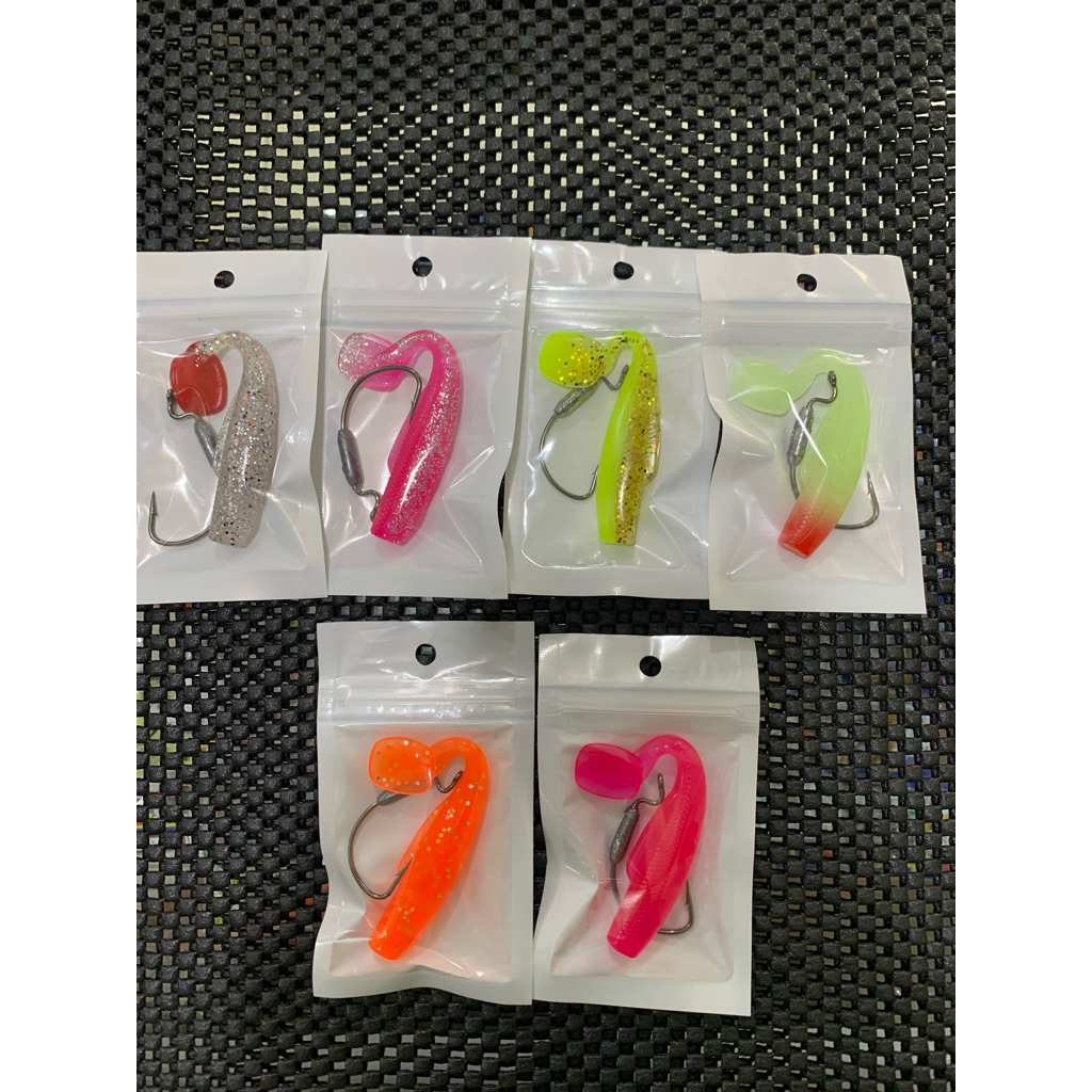 Soft Lure 8cm Berat 7gram/umpan soft lure gabus toman/Umpan mainan soft lure murah/Paketan soft lure