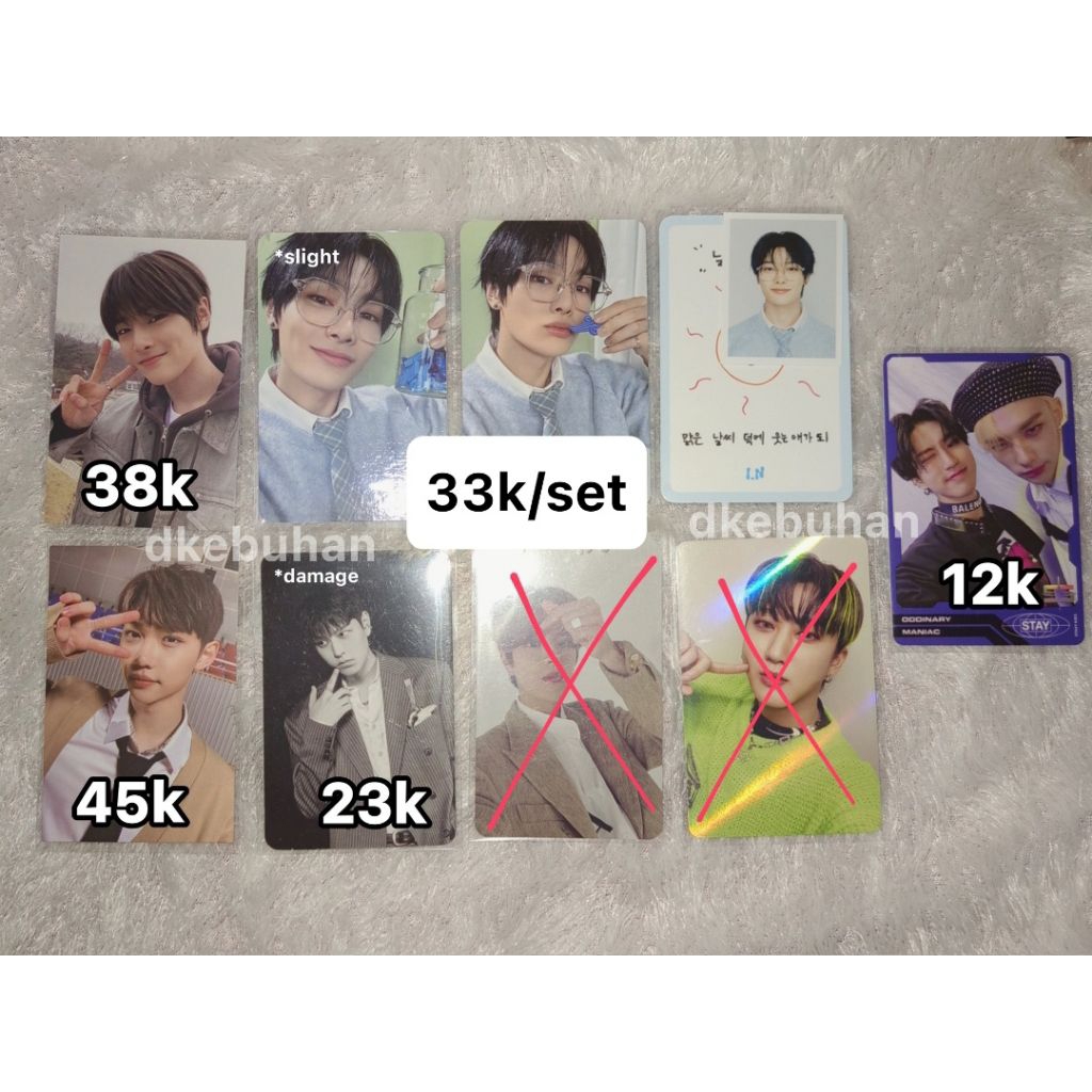 [Official] Stray Kids Photocard Ayen I.N Felix Seungmin Hyunjin Han Jisung Hyunsung Go live Fankit