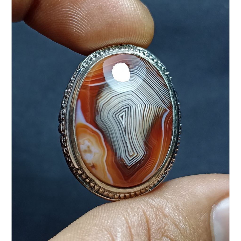 CINCIN BATU AKIK KARANG NUNGGAL ANTIK