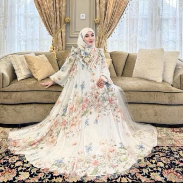 gamis store set hijab shellasaukia include paperbag