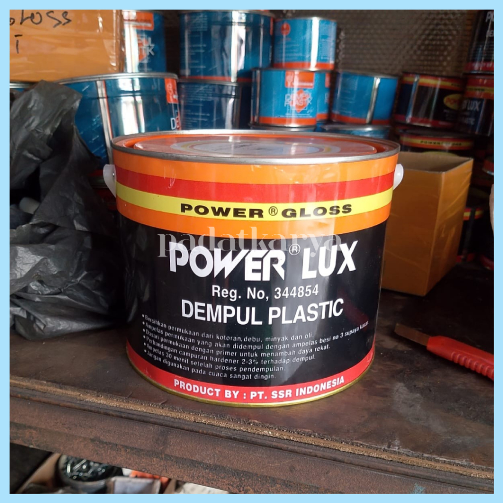 [PK] Dempul Powerlux 3,5 KG | Dempul Power Lux 3,5KG | Dempul Mobil | Dempul Kayu | Dempul Besi