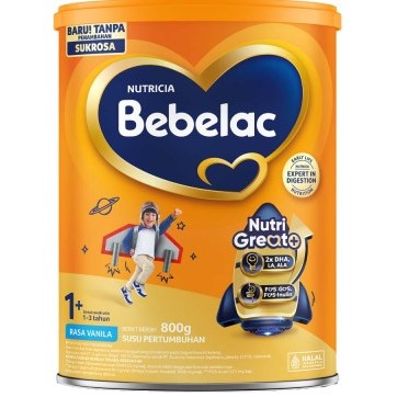 

Bebelac 3 / 1+ GroGreat+ Susu Bubuk Pertumbuhan Anak Vanila 800 g