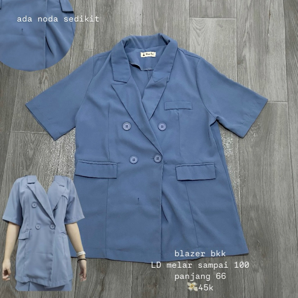 preloved sasy - blazer outer blue