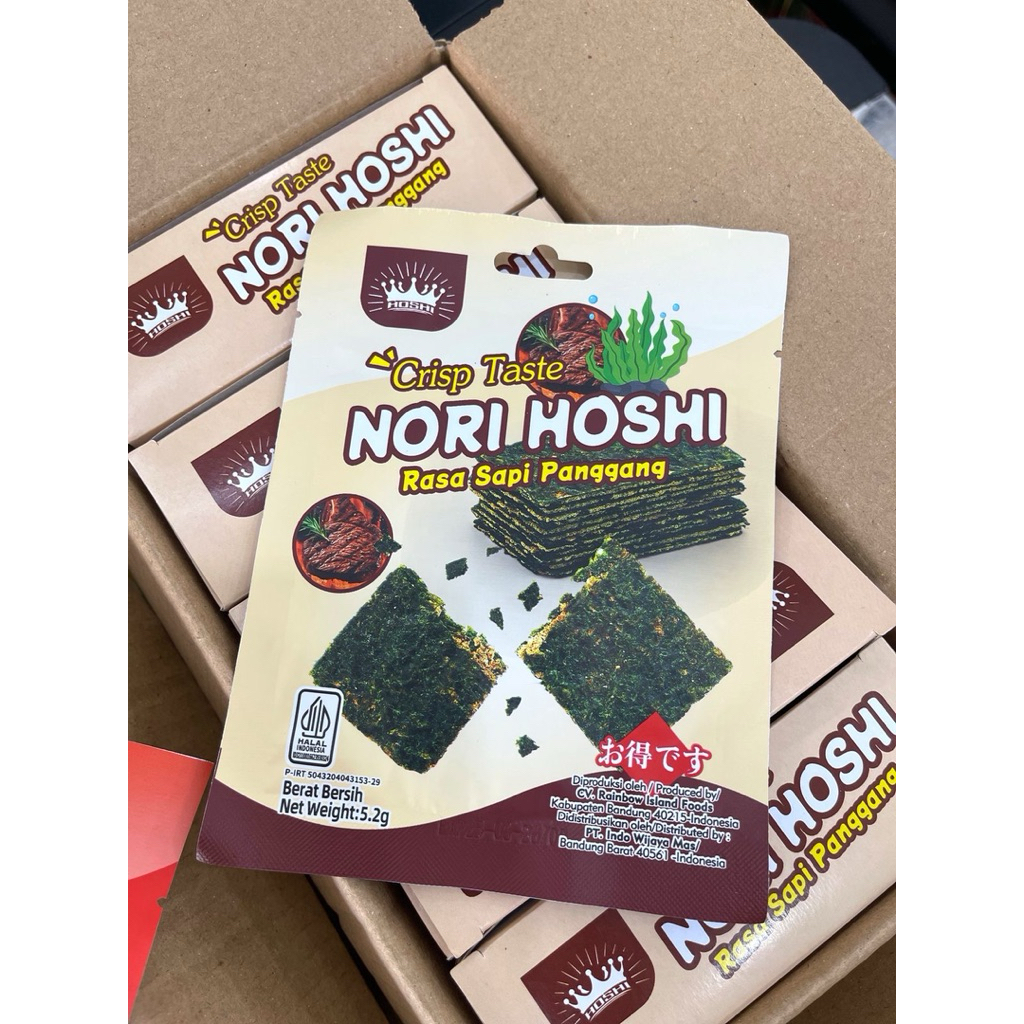 

Nori Hoshi Rumput Laut Kering Premium (5.2g x 12pcs)