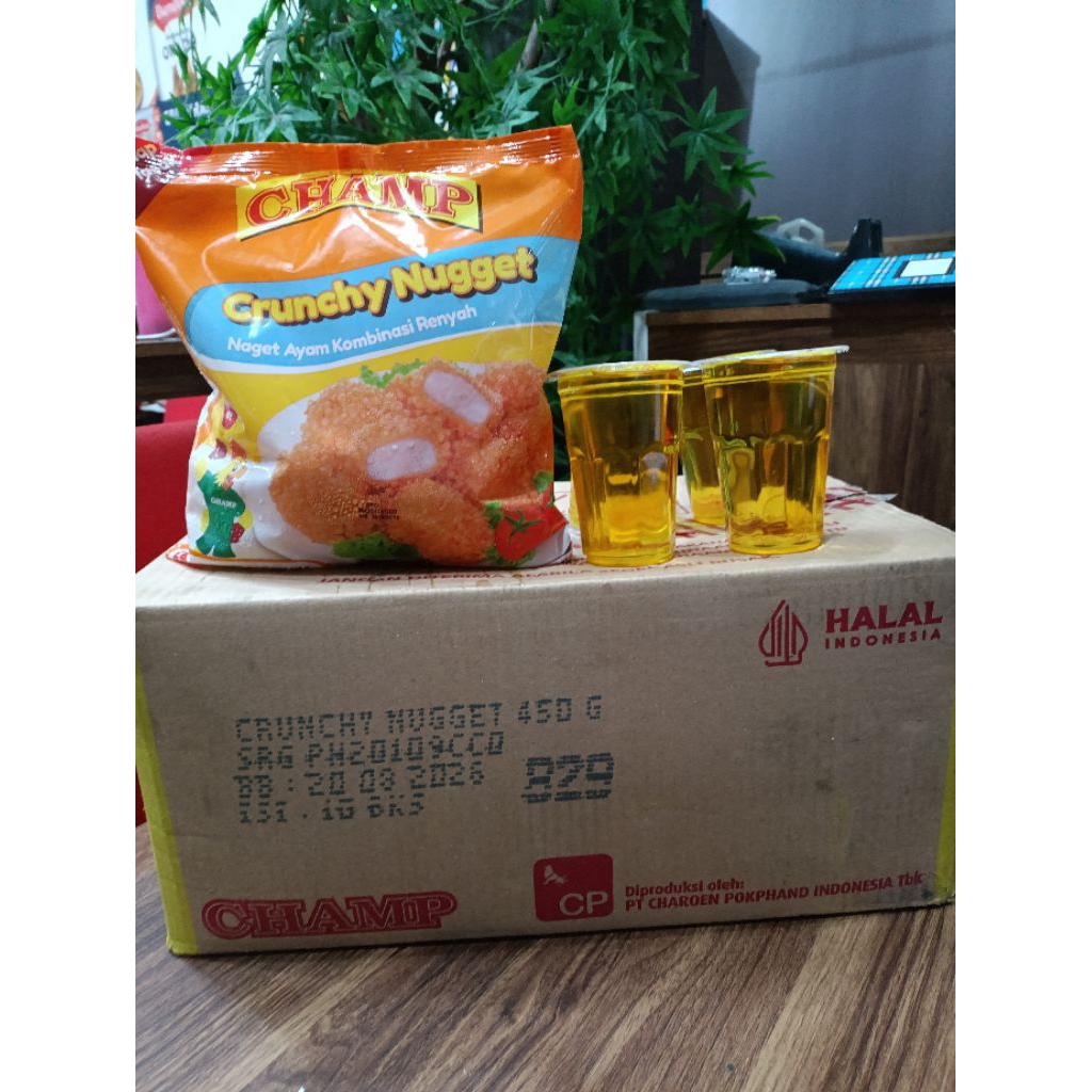 

CHAMP NUGGET CRUNCHY 450GR 1BOX ISI 10PACK
