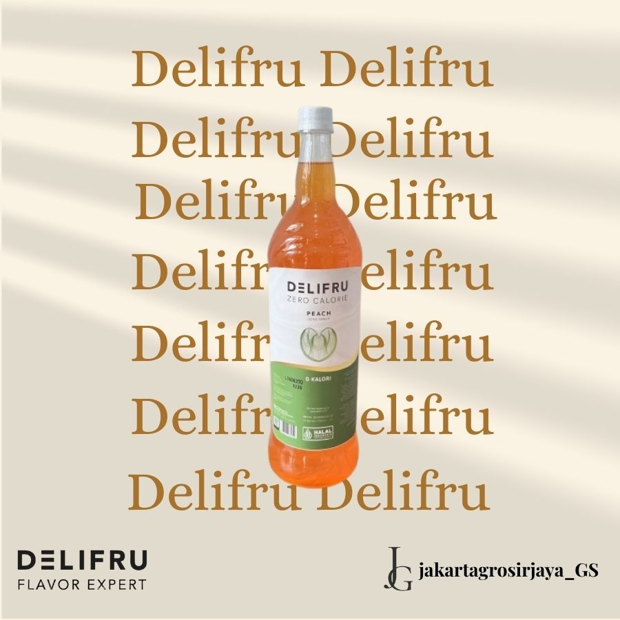 

Delifru Zero Calorie Free Sugar Peach Syrup 1 Liter - Sirup Bebas Gula 0 Kalori Persik