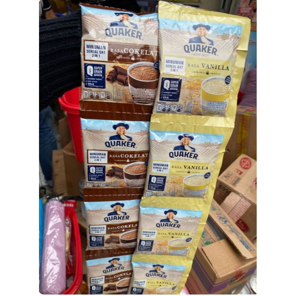 

quaker sereal per 1 renceng