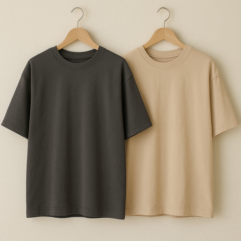 [PROMO] 2 PCS 50 RIBU KAOS POLOS LENGAN PENDEK SEMI COTTON 20S UNISEX PRIA WANITA
