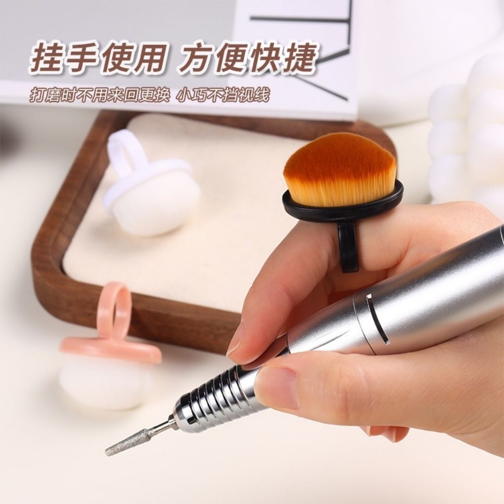 NC - Sikat Nail Art - Sikat Debu Nail Art  - Ring Brush Nail Art - Brush Nail Art - Brush Debu Nail 