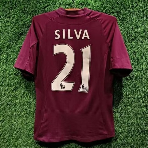 Jersey Manchester City Original 2012-2013 Away Silva 21 Small