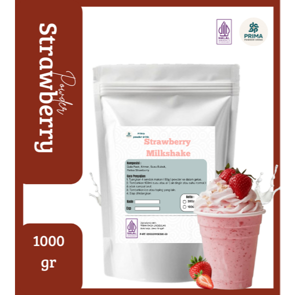 

Bubuk minuman rasa Strawberry 1kg/minuman kekinian termurah dan terlaris/powder drink premium-HALAL