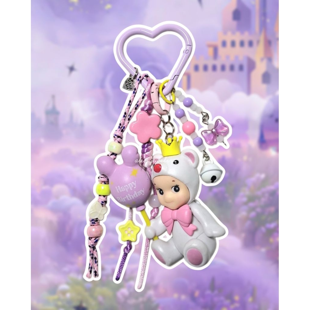 Gantungan Tas / Gantungan Kunci / Sonny Angel / Birthday Gift Bear / Flower Gift / Home Sweet Home /