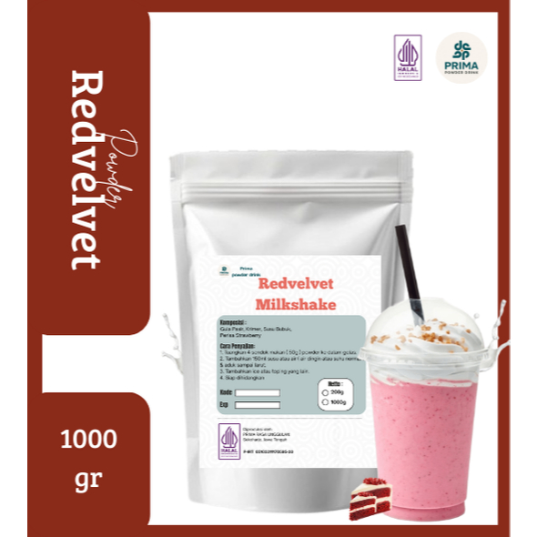 

Bubuk minuman rasa Redvelvet 1kg/minuman kekinian termurah dan terlaris/Powder drink premium-HALAL