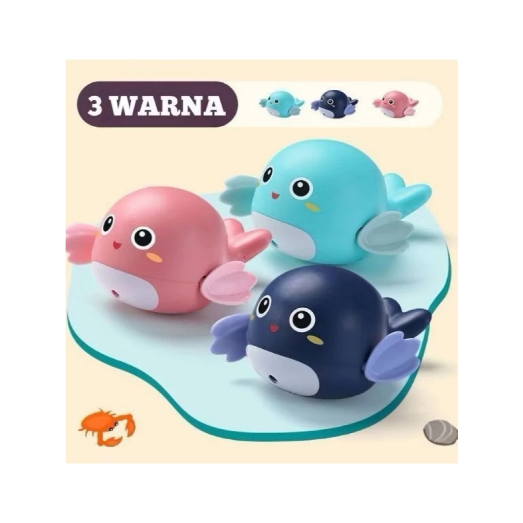 MAINAN ANAK LUMBA-LUMBA PAUS TIDAK PERLU BATERAI BERENANG SERU DAN LUCU RAMAH ANAK GERAKAN REALISTIS