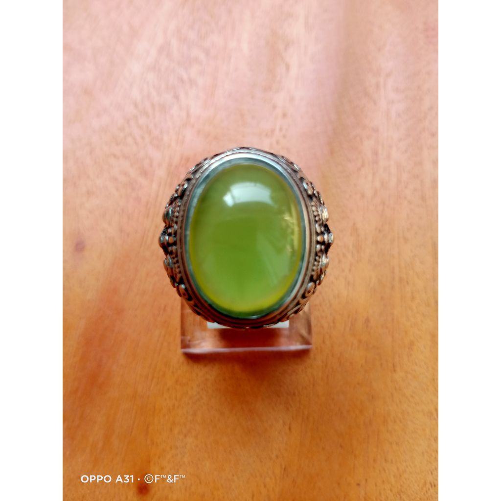 Cincin Batu Ijo Botol Aceh Serpentine