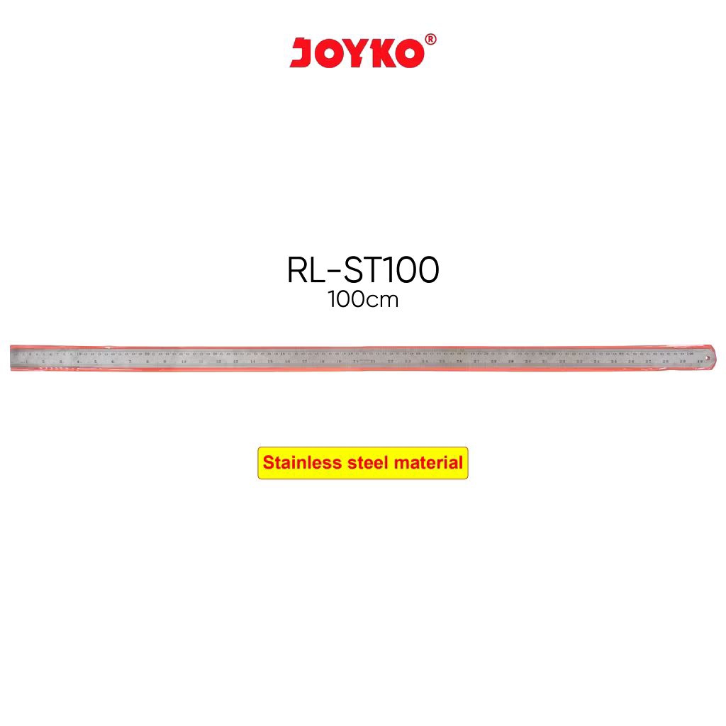 

Joyko RL-ST100 | Ruler Stainless Steel 100cm | Penggaris Besi 100cm | Joyko Penggaris Besi 1 Meter | Mistar