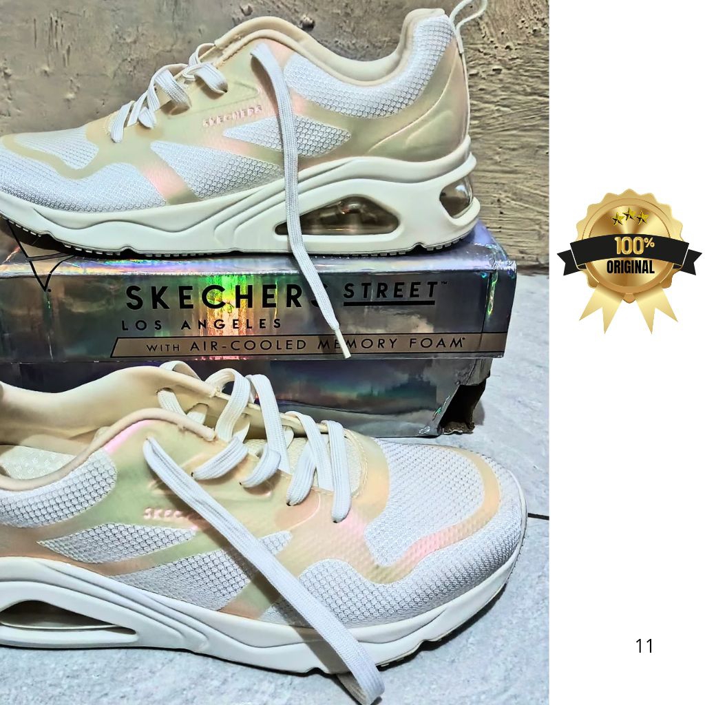 Skechers Tres-Air Uno Women's white size 38