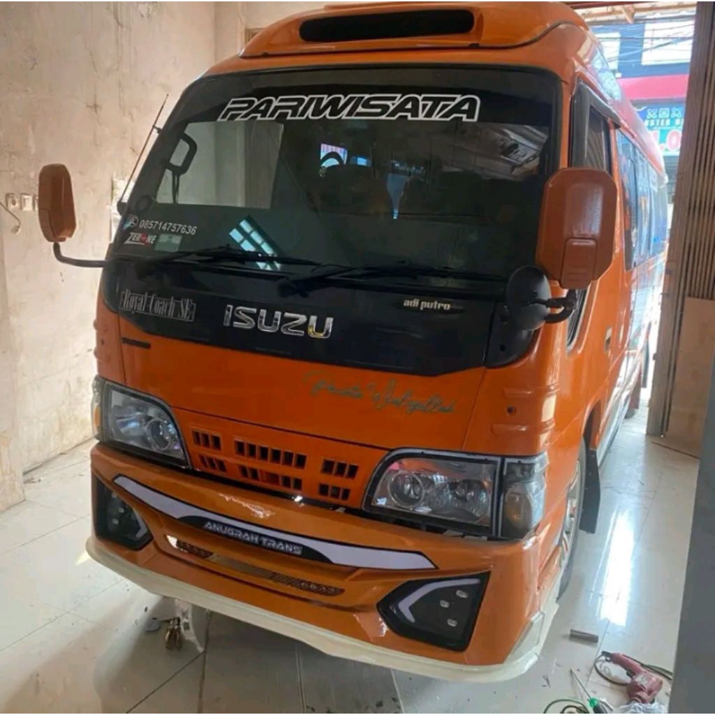 variasi bemper elf macan/NMR /canter /giga plus packing kayu