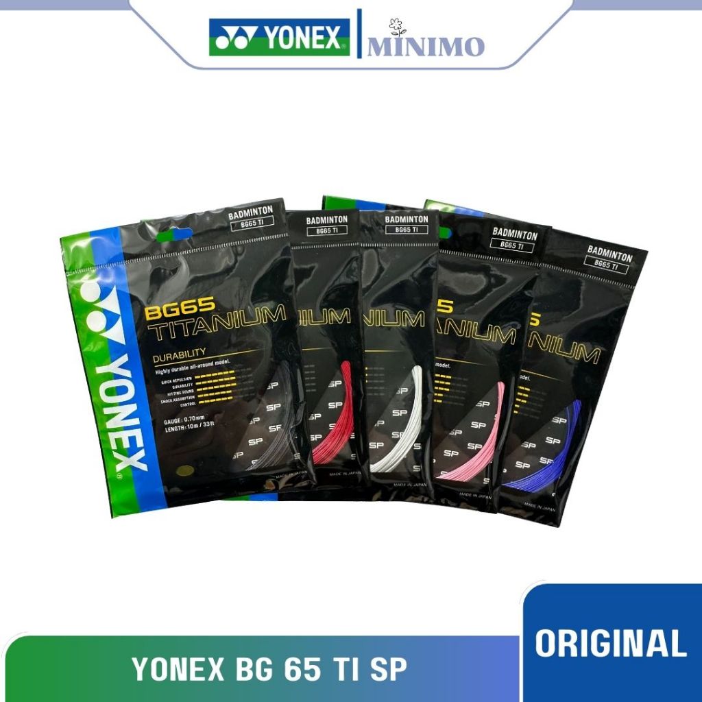 Senar Raket Badminton Yonex BG 65 TI Titanium Original