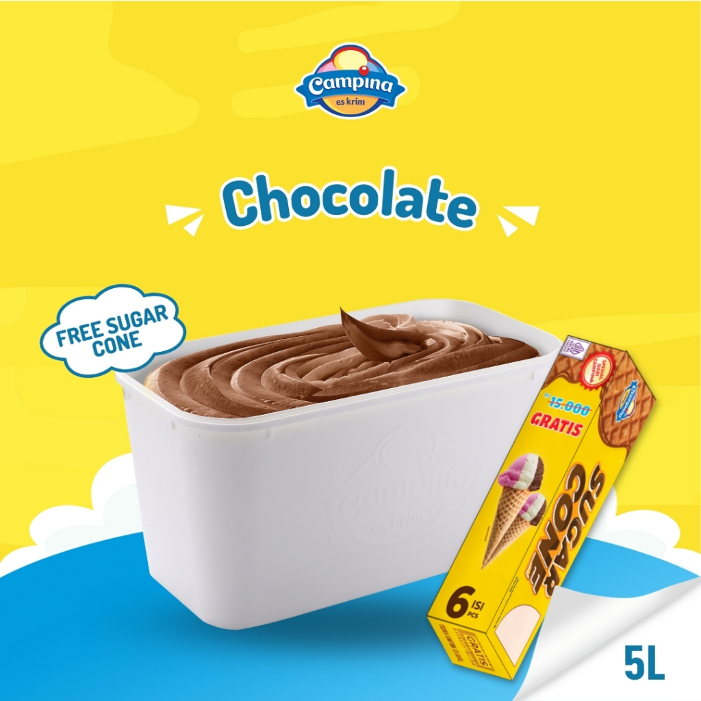 

Campina 5 Liter Chocolate - Es Krim
