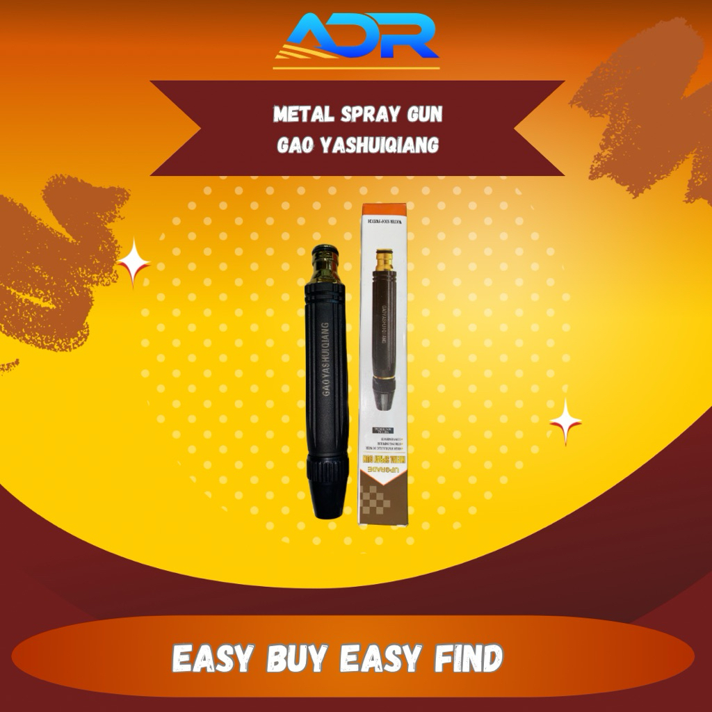 GAOYASHUIQIANG Metal Spray Gun Hitam Doff