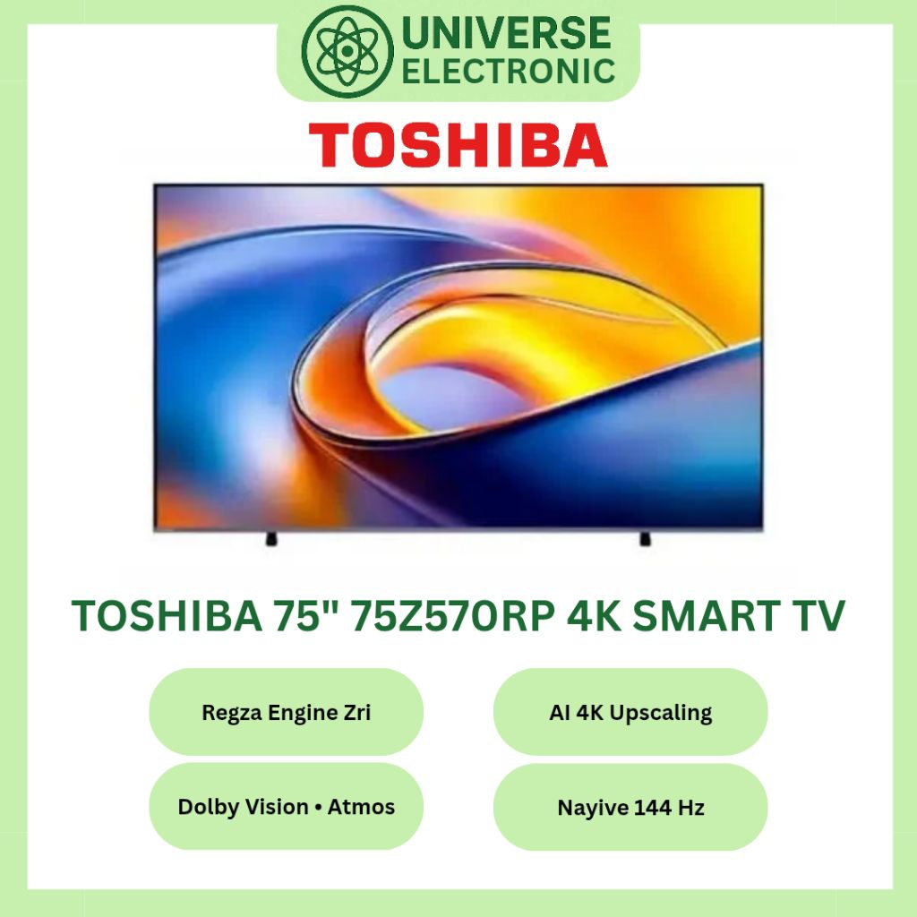 TOSHIBA 75Z570RP / 75Z570 4K QLED SMART TV 75 Inch