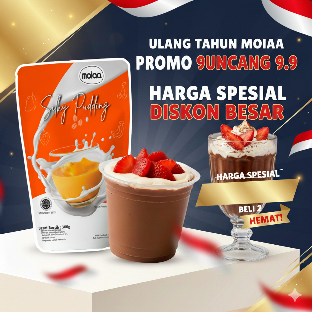 

Bubuk Silky Pudding Powder Premix Kecil 100 gram Puyo - MOIAA