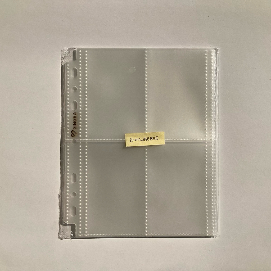 READY STOCK SINGBA MEET YX STARMATE SLEEVE BINDER A5 4P MATTE Fit PC