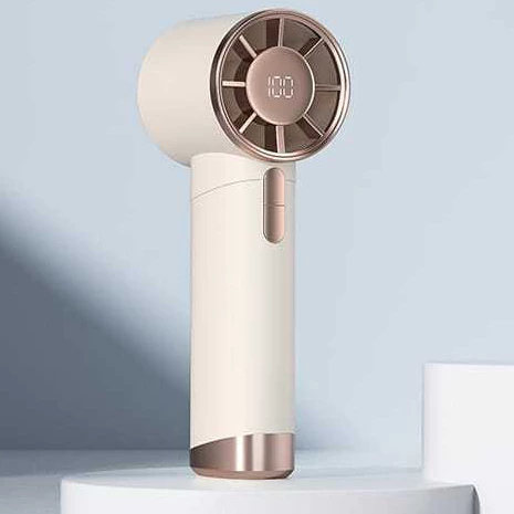 Kipas Mini Portable Fan 15000RPM Digital Display USB