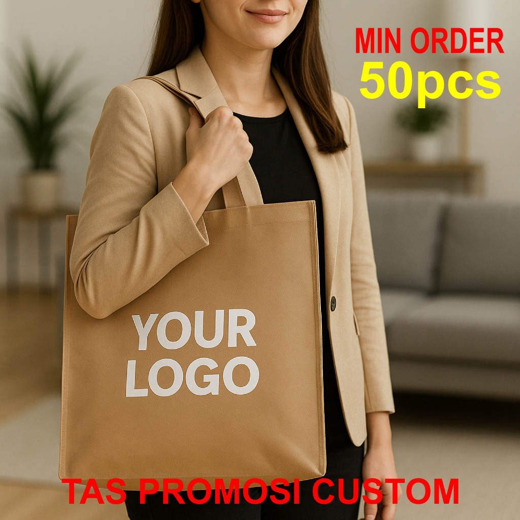 

TAS PROMOSI CUSTOM - SOUVENIR SOLUSI PRAKTIS UNTUK BRANDING HAMPERS HADIAH TOTEBAG GOODIE BAG SABLON