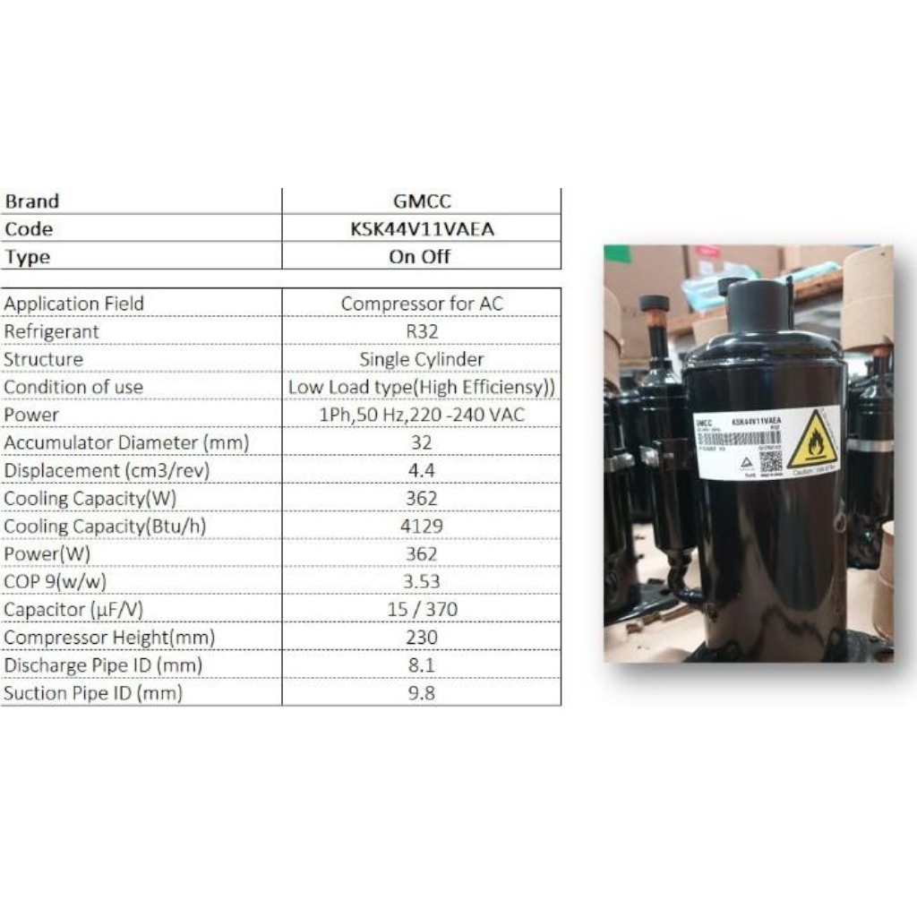Kompresor AC 1/2pk Original baru
